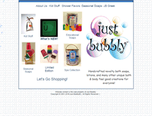 Tablet Screenshot of justbubbly.com